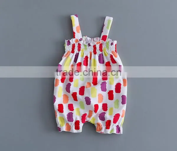 Summer Girls Baby Floral Romper Clothes Newborn Baby Printed Jumpsuit photo-3