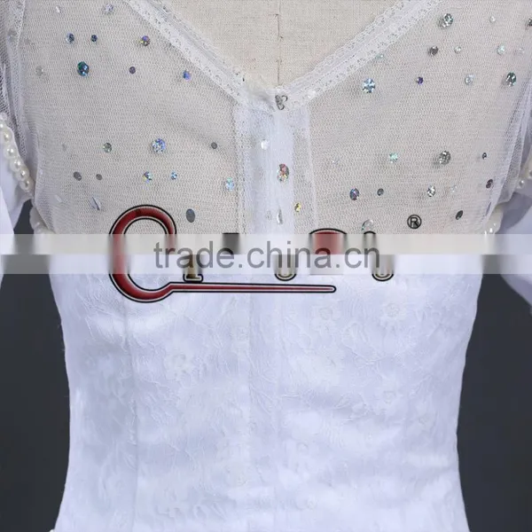 Tim Burton's Alice In Wonderland White Queen Dress Costume photo-3