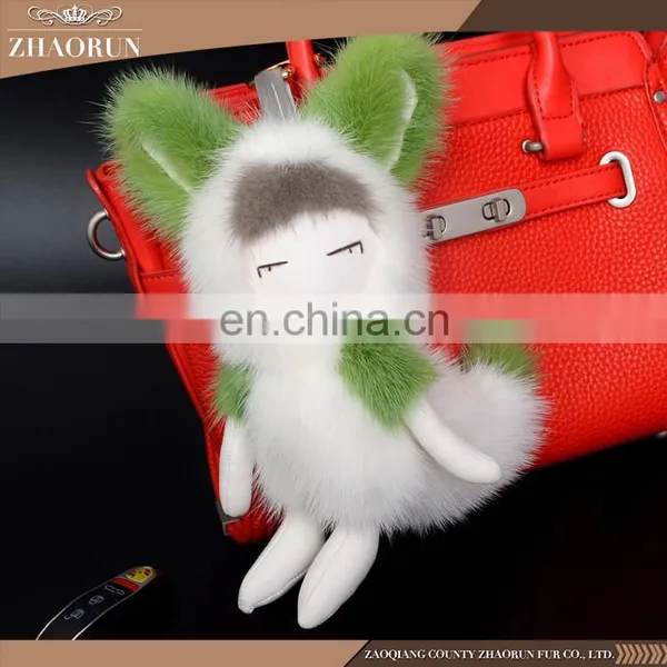 Hot Selling Fur Keychain , Fancy Mink Fur KeyChain photo-3