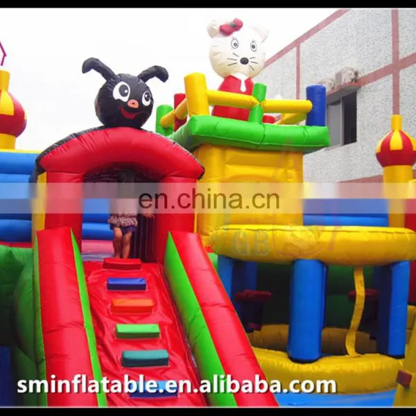 2016manufacturer Professional Production PVC Inflatable Enterrtainment Castle Inflatable Plastic Slide Inflatable Bluncer photo-3