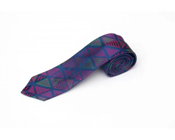 Classic Strips Plain Silk Woven Neckties Striped White