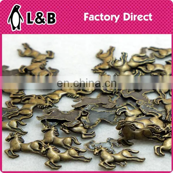 Flower Hot Fix Copper Metal Studs Metal Glue on Diamonds photo-3