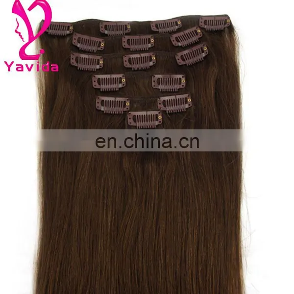 Hair Extensions Clips Clip in Human Hair Extensions for Black Women photo-4