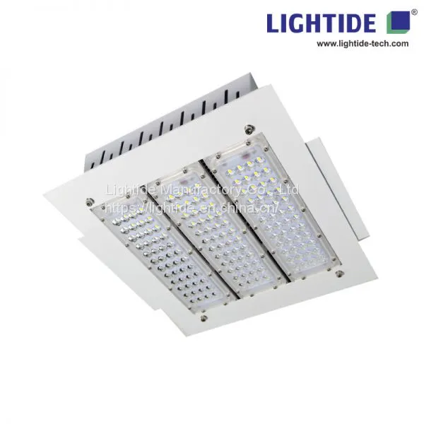 Lightide Recessed LED Gas Station Canopy Lights 150W, 100-277VAC, 5 Yrs Warranty photo-2
