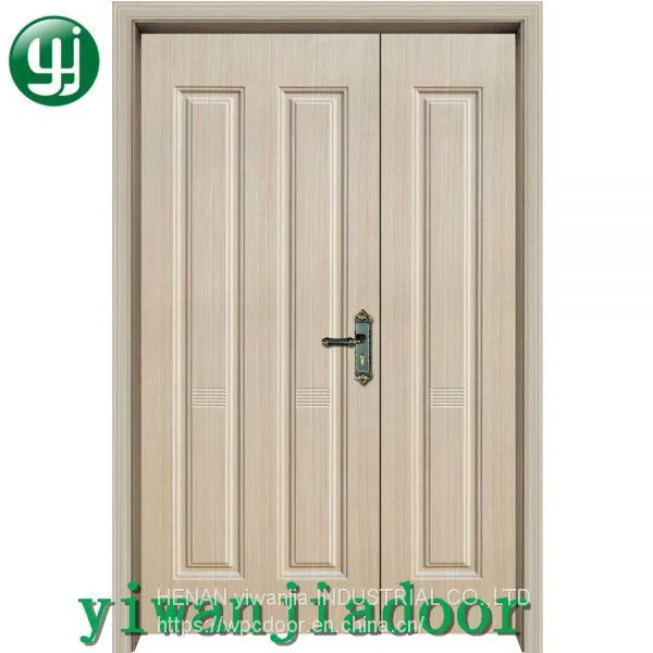 Direct Buy China New Design Wpc Pvc Wood Plastic Composited Wooden Door
