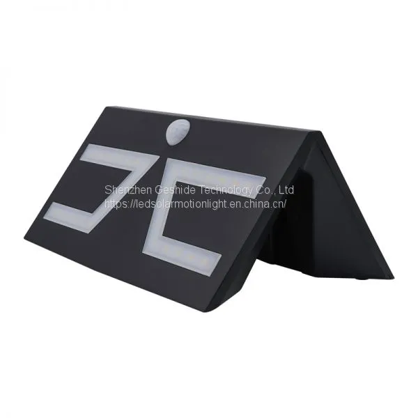 GSD Outdoor PIR Motion Body Sensor Solar Lamp IP65 Garden Yard LED Wall Lights photo-3