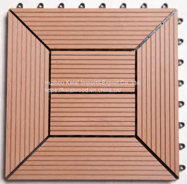 WPC Interlocking DIY Decking/ Deck Tile 300x300mm photo-4