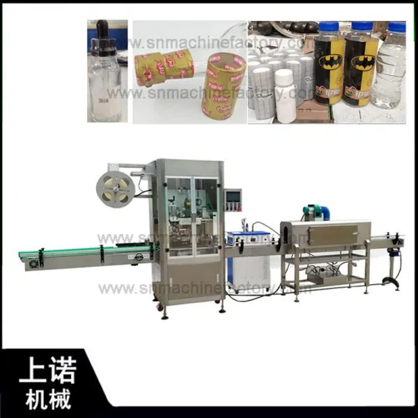 automatic beverage bottle shrink sleeve labeling machine