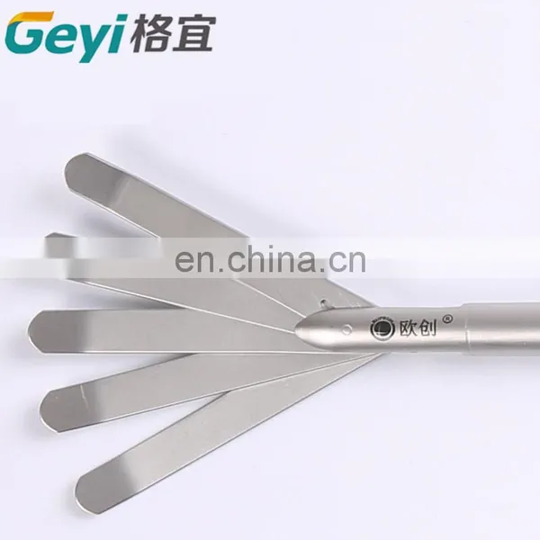 Laparoscopic Surgical Instrument Retractor Bendable Five Leaves Fan Shaped photo-3
