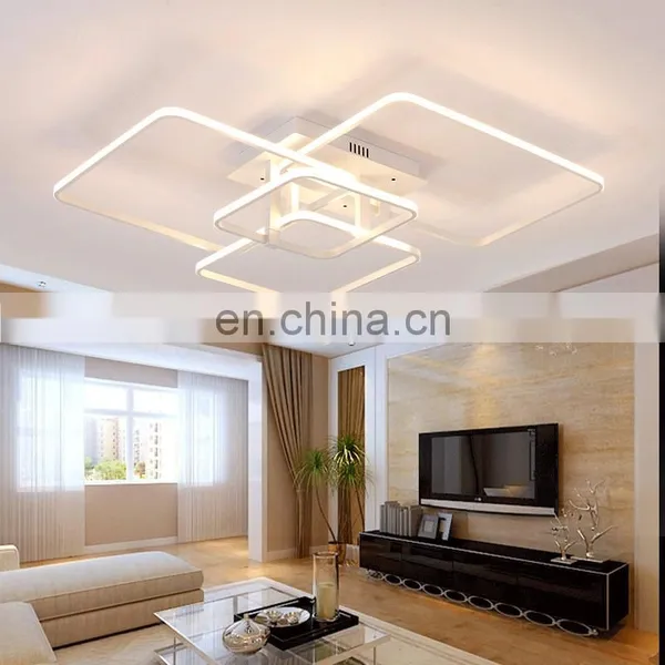 Led Ceiling Lamp Simple Living Room Lighting Square Personality Bedroom Study Ceiling Lighting photo-4