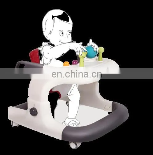 Multifunction Baby Walker Height Adjustable Infant Baby Walker photo-5