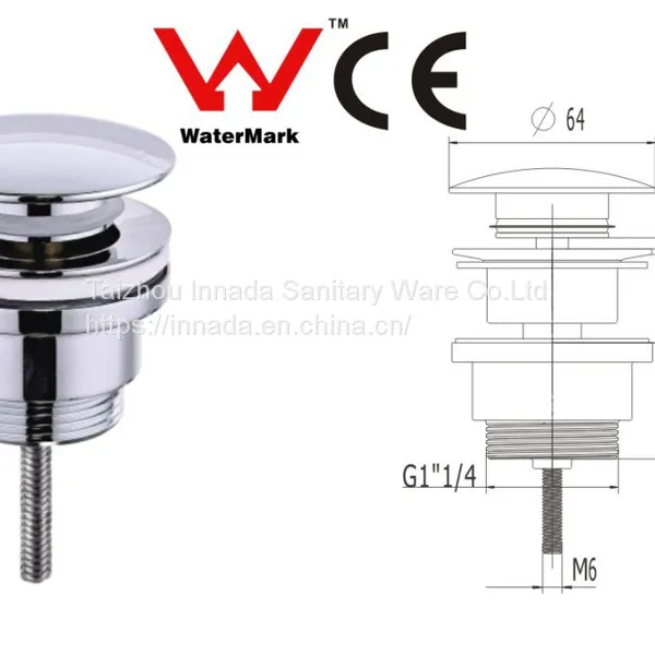 Sanitary Ware Basin Drainer Bathroom Strainer Pop-up Drain photo-2