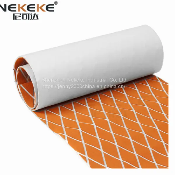 Nekeke Orange + White Diamond on Surface EVA Foam Decking Flooring for Boat Parts photo-4
