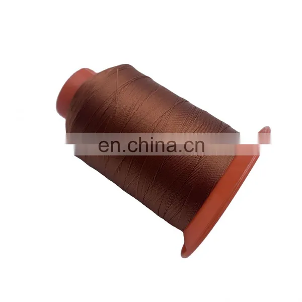 Hot Selling Brown Leather Thread for Sofa Nylon Bonded Sewing Thread photo-3