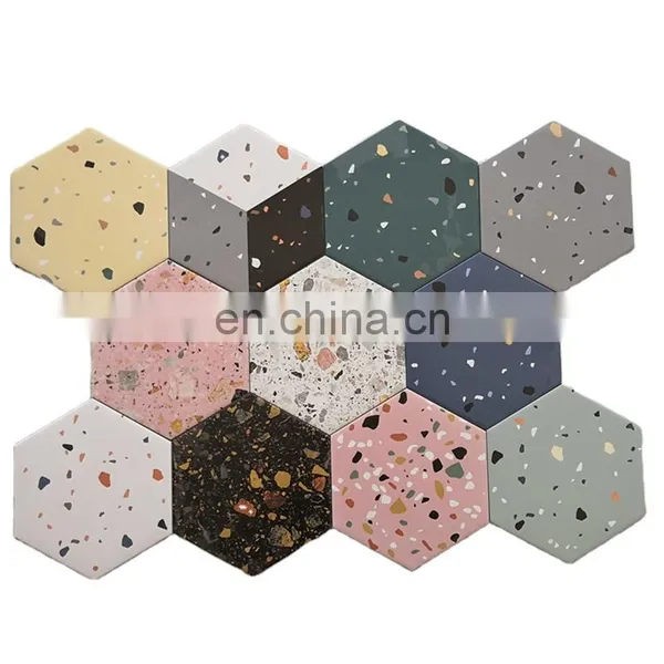 Ceramic Hexagonal Brick 200*230 Bathroom Floor Tile Balcony Non-slip Hexagonal Background Wall