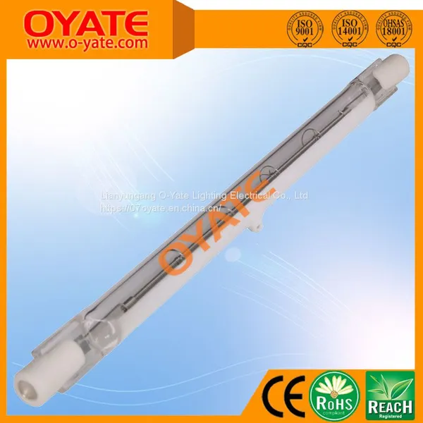 1000W OYATE Quick Response Short Wave Infrared Heating Lamp for Industrial Heating White Reflector Infrared Halogen Single Tube Lamps photo-4