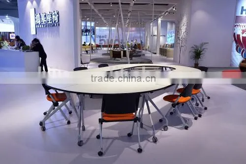 Aluminium Alloy Leg Wooden Folding Conference Table HD13B photo-5