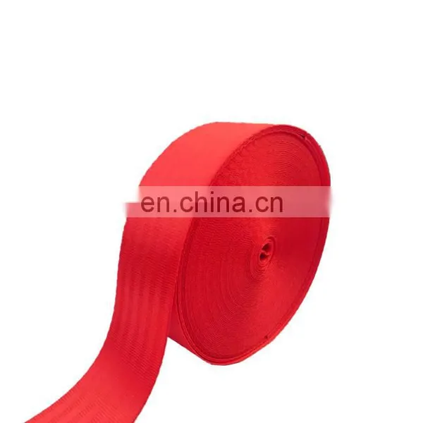 High Quality High Tenacity Fiber FDY Red Aircraft Car Seat Belt Webbing Strap 47mm / 2 Inch Nylon Polyester Safety Belt Webbing photo-2