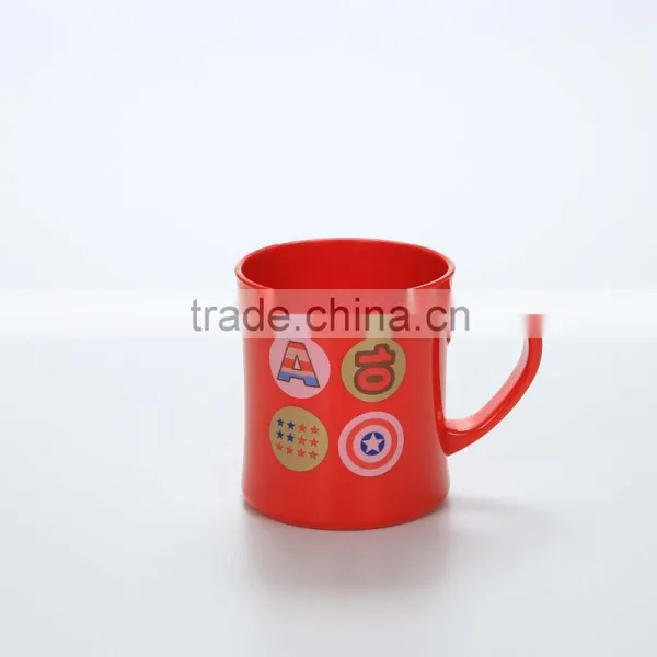 Reusable Hot Sell Cartoon Red Plastic Cups With Lid and Handle photo-4
