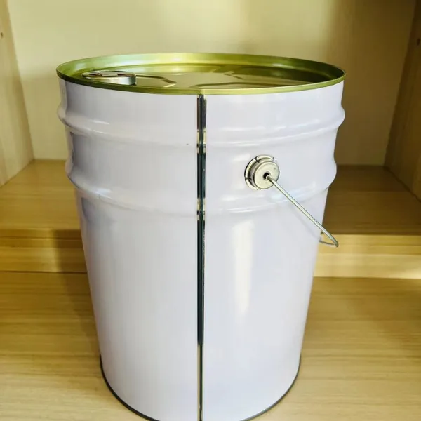 Iron Barrel Manufacturers to Produce 20 Liters 18 Liters Tinplate Closed Barrel Cleaning Agent Thin Small Mouth Iron Barrel photo-2