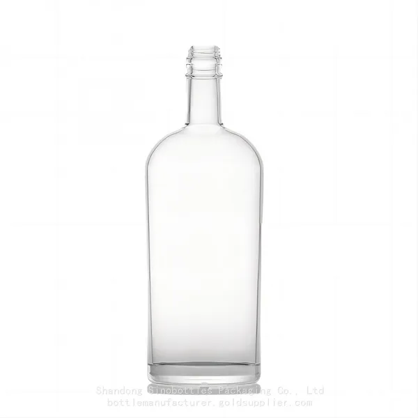 1000ml 850g Screw Top Glass Rum Distillery Custom Bottle Gold Supplier SinoBottles Packaging photo-2