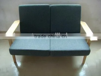 Replica European Style Relaxing Hans J Wegner Loveseat Plank Chair, Hans Wegner 2 Seater Plank Sofa for Living Room photo-3