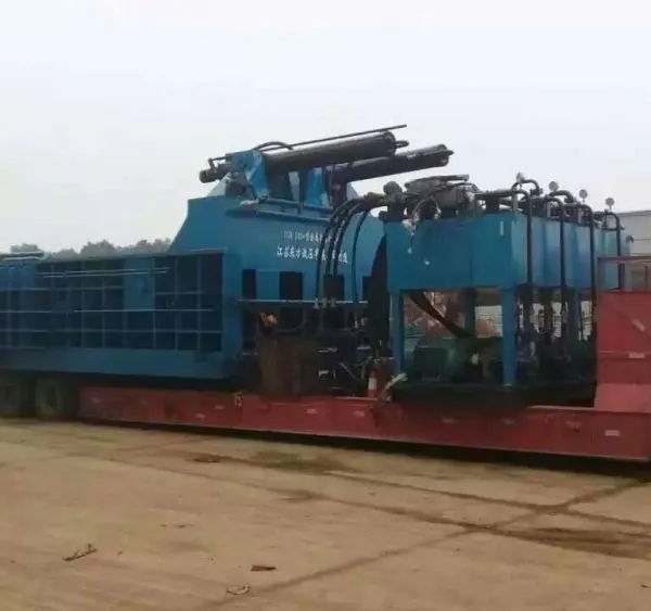 2000Ton Double Main Cylinders Heavy Duty HMS1 Steel Rebars Baling Press Machine photo-2