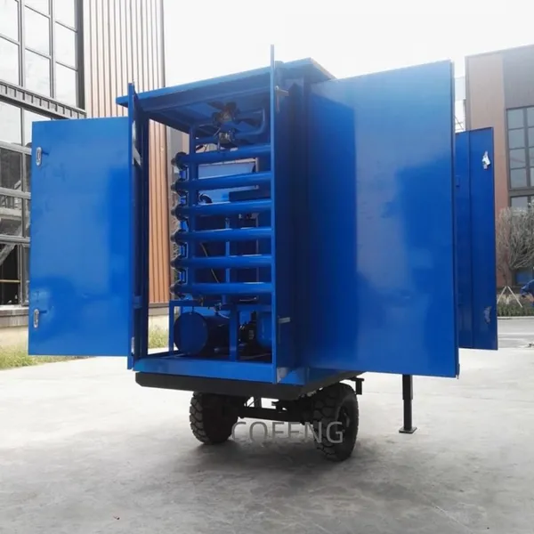 Mobile Enclosed Transformer Oil Purification Treatment Plant Mounted On Trailer photo-4