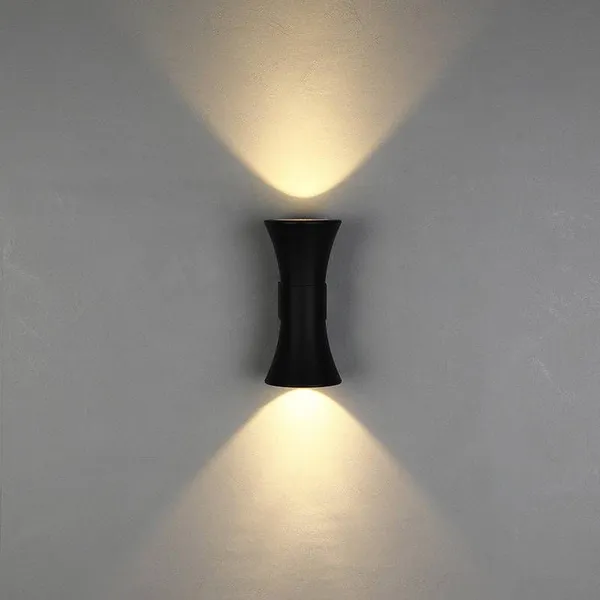 Qiaoguang 10w Outdoor Double-sided Wall Lamp With Up-and-down Illumination, Waist-shaped for Courtyard and Villa Lighting photo-2