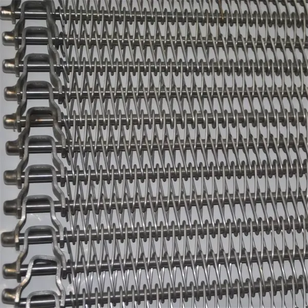 Metal Spiral Wire Mesh Conveyor Belt Forward Transmission Belt for Agricultural Products
