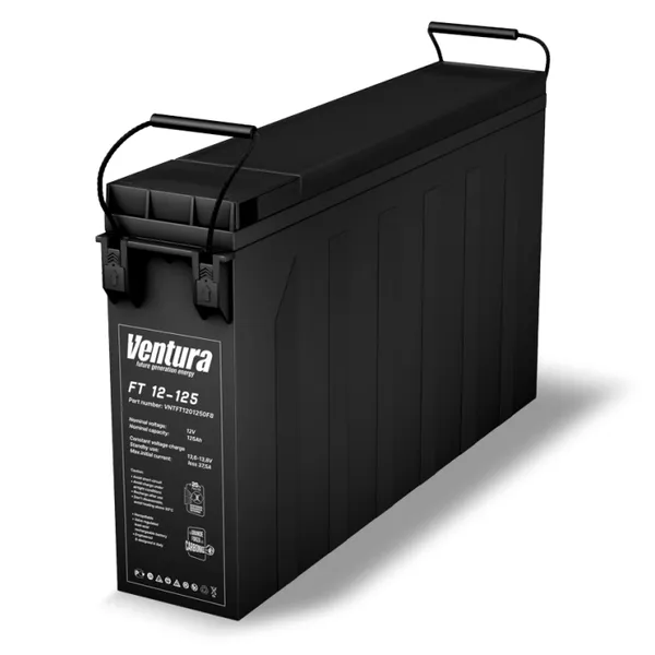 Front Terminal VENTURA Battery FT12-200 Narrow EPS UPS Power Supply photo-3