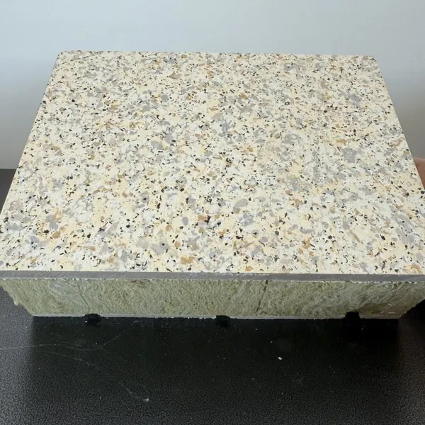 Fireproof Rock Wool EPS XPS Core Thermal Insulation Decoration Board Stone Texture Waterproof Facade Cladding for Building photo-4