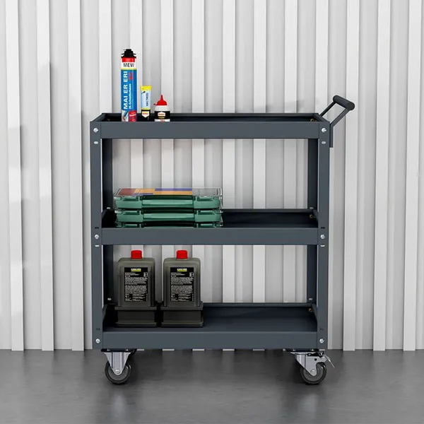 Heavy Duty Metal Workshop Garage Tool Trolley Cart