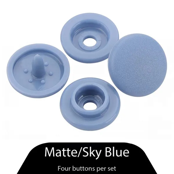 Fecho de pressão de plástico 9mm POM, livre de chumbo e níquel, para babadores de bebê, roupas infantis e projetos de costura.