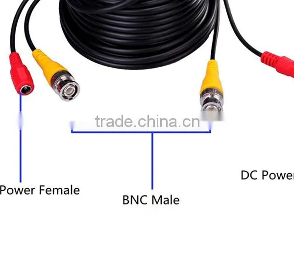Wholesales Factory Price Security CCTV Camera Bnc Dc Connector Cable photo-6