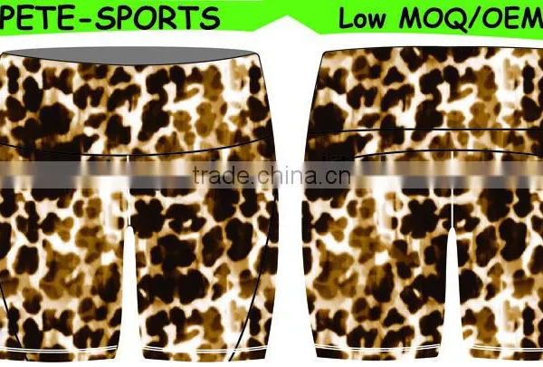 Fashion Design Girls Seamless Yoga Shorts, Fit for Sports