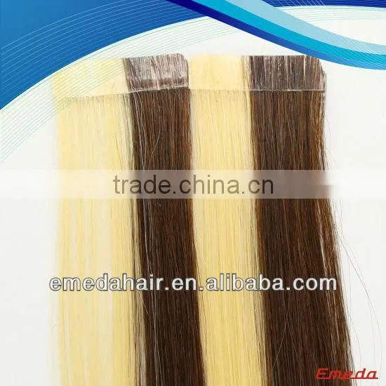 Pcolor Virgin Russian Human Hair 8a Gread Cuticle Human Hair Tape Hair Extension photo-4