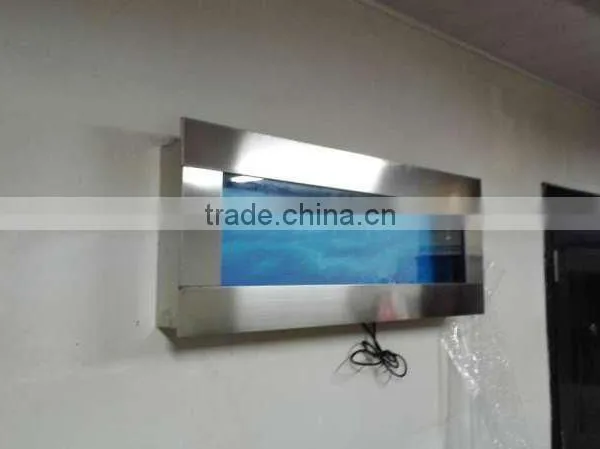 STAINLESS STEEL WALL HANGING AQUARIUM,WALL-MOUNTED FISH TANK photo-6