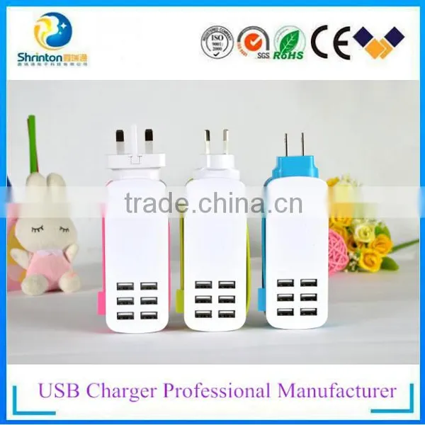 Top Selling Travel Charger Output 5V 6A Support AUS,UK,EU,US,different AC Cord photo-3