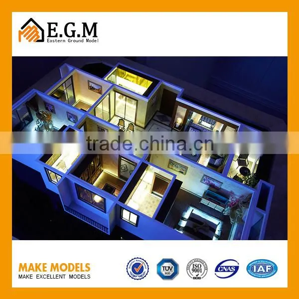 Lighting Real Estate Building Layout Mode , Miniature Architectural Model Maker photo-6