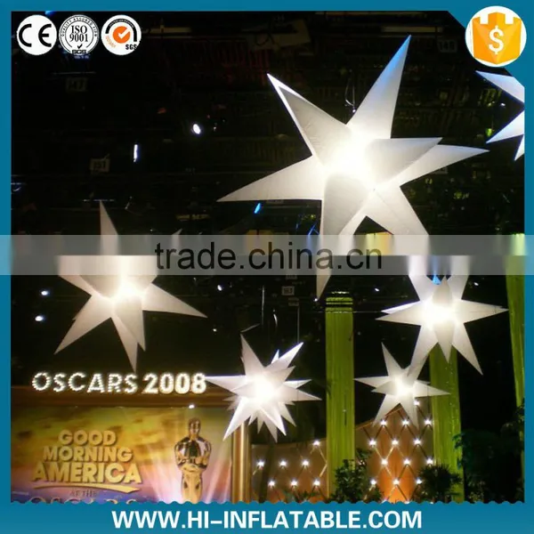 Best Choice Western Style Event Decoration Illuminated Inflatable Star With Led Light for Party,stage Decoration photo-2