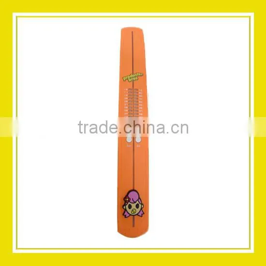 2016 Hot Sales Baby Rinne Women Wearable Waterproof Foldable Orange Rubber Wrist LED Watch