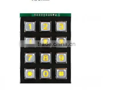 Custom or in Stock 12 Keys Usb Metal Material Kiosk Numeric Keypad With Brushed or Anodized Process photo-3