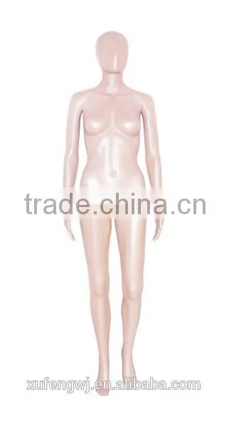 Abstract Egg Head Women Mannequins Slender Skin Color Plastic Manikin for Clothing photo-4
