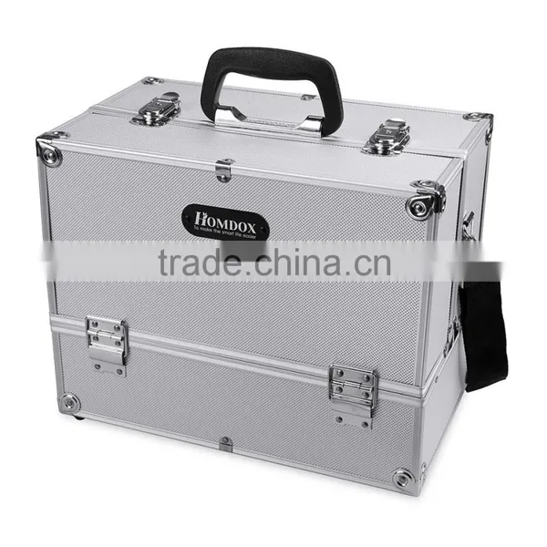 Homdox Home Cosmetic Organizer Case Jewelry Box Lockable Makeup Box OS004506 photo-3