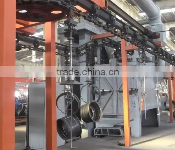 Catenary Conveyor Sandblasting Machine for Hardware Finish Pretreatment photo-4