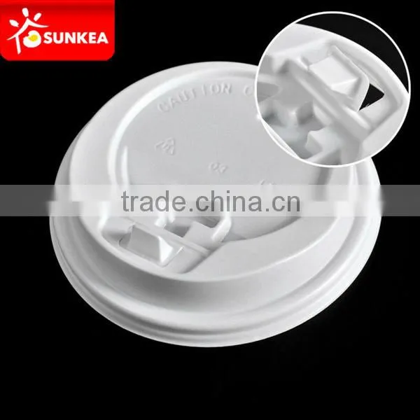 High Quality 8oz Black Plastic Lids With Button for Coffee Cups photo-4