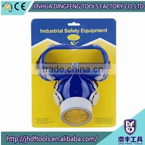High Filter Chemical Respirator Mask to Prevent Fumes / Toxic Gas+ Glasses Goggles Set Safety Equipment Protection photo-3