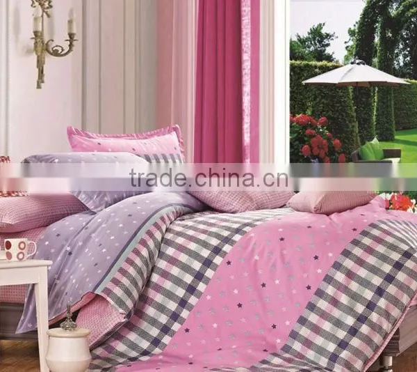 100%cotton 40*40 128*68 Pigment Print Bedding Set photo-6