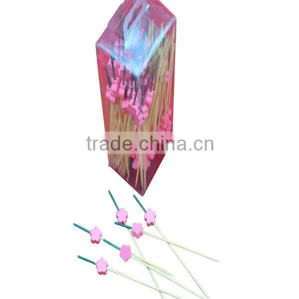 Factory Sale Online Shop Short Cocktail Stick Flags With Knot photo-6